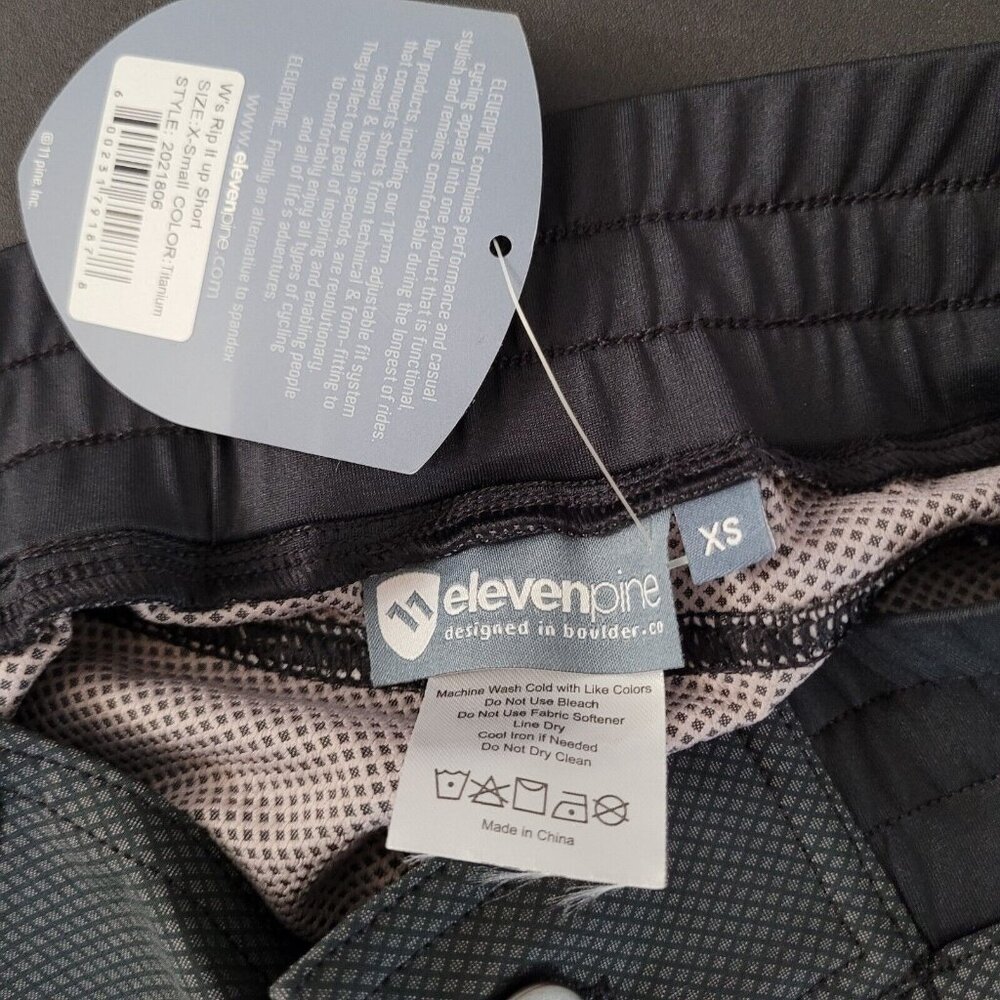 Elevenpine Rip It Up Cycling Shorts Womens XS Mountain Biking Linerless Gray NEW - Picture 4 of 9